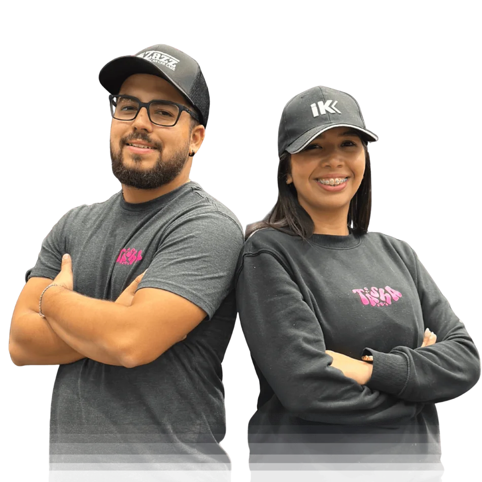 Natasha y Kevin, fundadores de Tasha Cardetailing